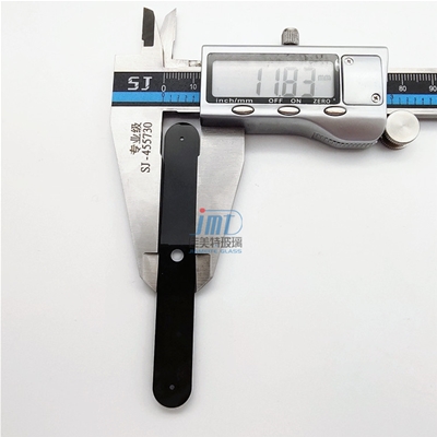 0.75mm厚11.8mm寬超窄鋼化開(kāi)孔絲印玻璃